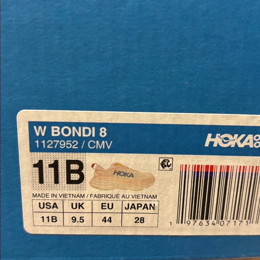 Hoka Womens Bondi 8 Cream Vanilla Running Shoes - Picture 9 of 9